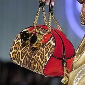 Vintage Dior Leopard Gambler Bag
